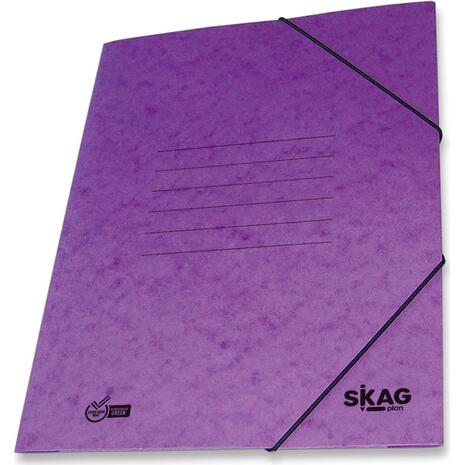 Φάκελος Skag Systems με Αυτιά και Λάστιχο Πρεσπάν 25x35cm μωβ